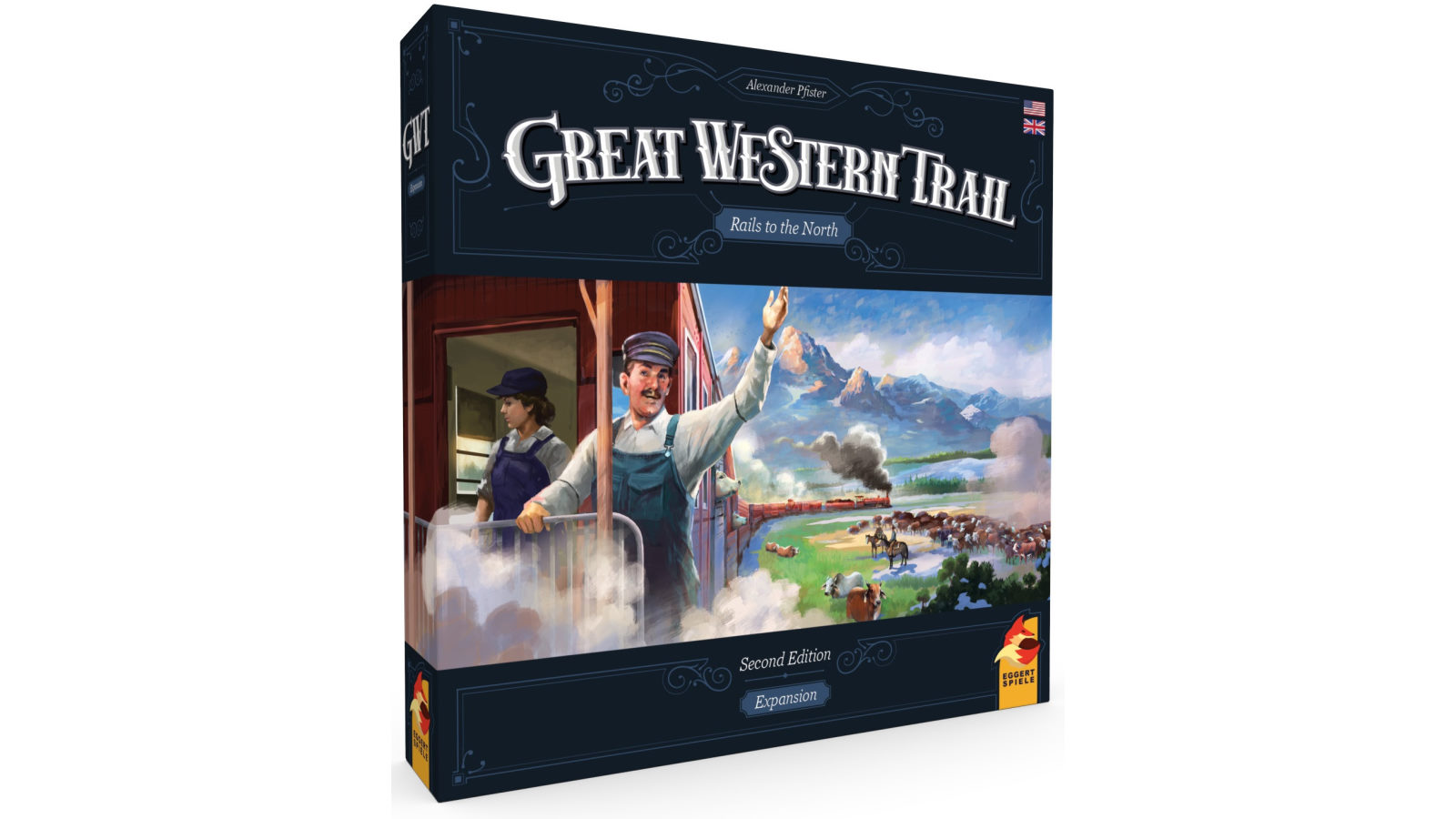 Great Western Trail Rails to the North Second Edition Board Game