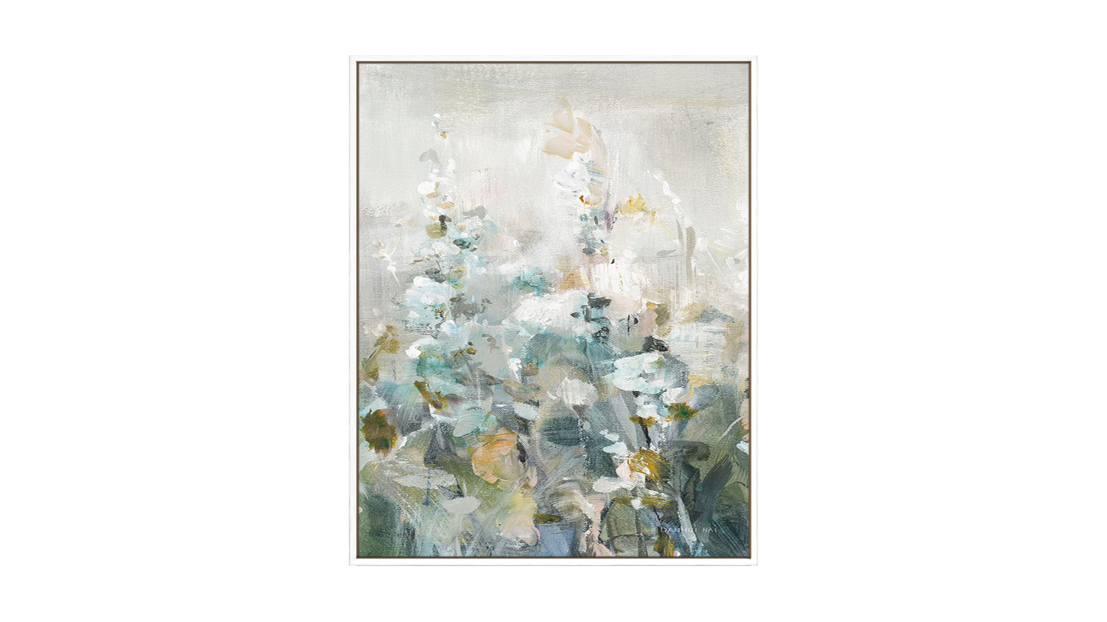 La Grolla Rustic Garden Neutral IV White Gallery Wall Art - 243 x 123cm
