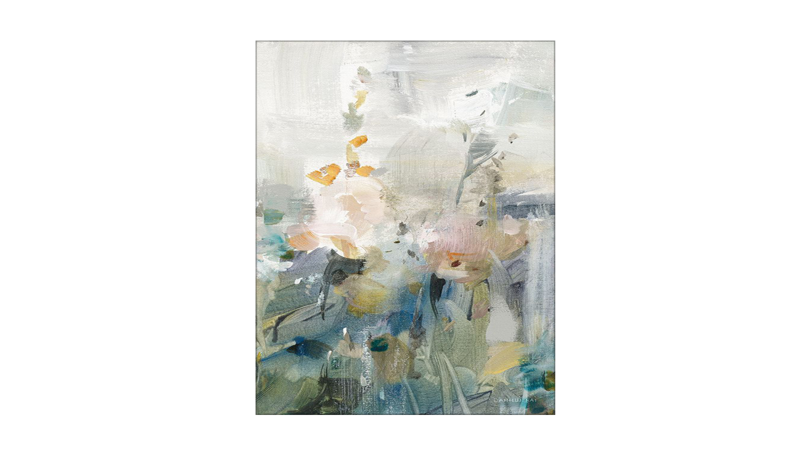 La Grolla Rustic Garden Neutral VI Unframed Canvas Wall Art - 180 x 90cm