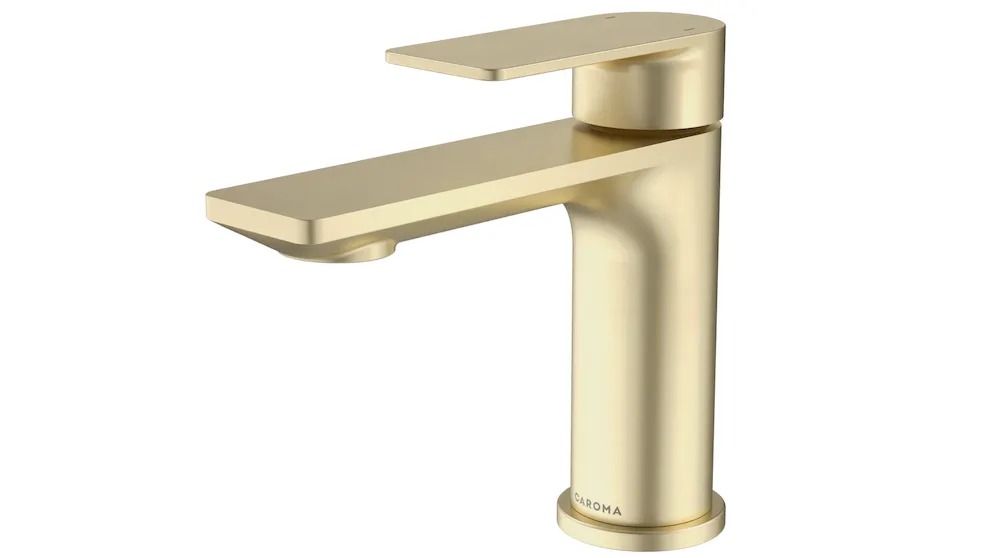Caroma Urbane II Low Lead Basin Mixer - Brushed Brass