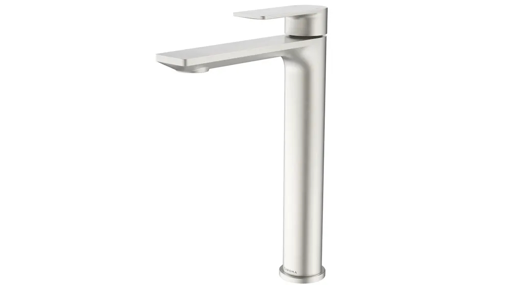 Caroma Urbane II Low Lead Tower Basin Mixer - Brushed Nickel