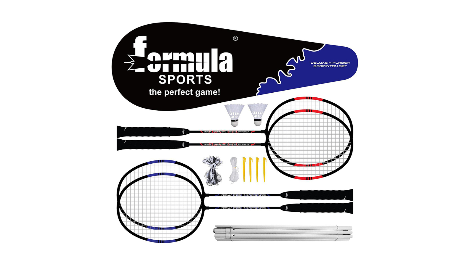 Formula Sports Kids Honeycomb 4-Player Badminton Set