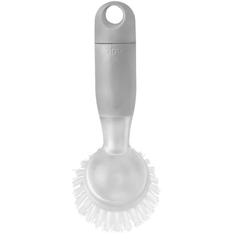 Vigar Rengo Soap Dispensing Grey Dish Brush