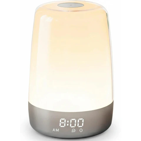 Vikus Heavy Sleepers Bedroom LED RGB Color Wake Up Light Alarm Clock