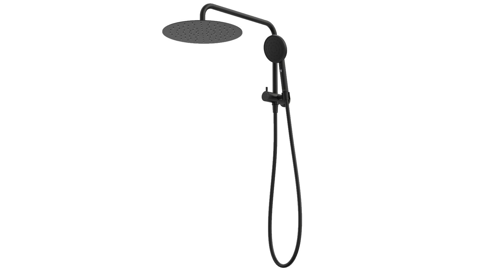 Caroma Urbane II Compact Twin Shower - Matte Black