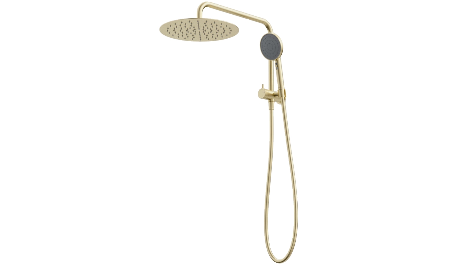 Caroma Urbane II Compact Twin Shower - Brushed Brass