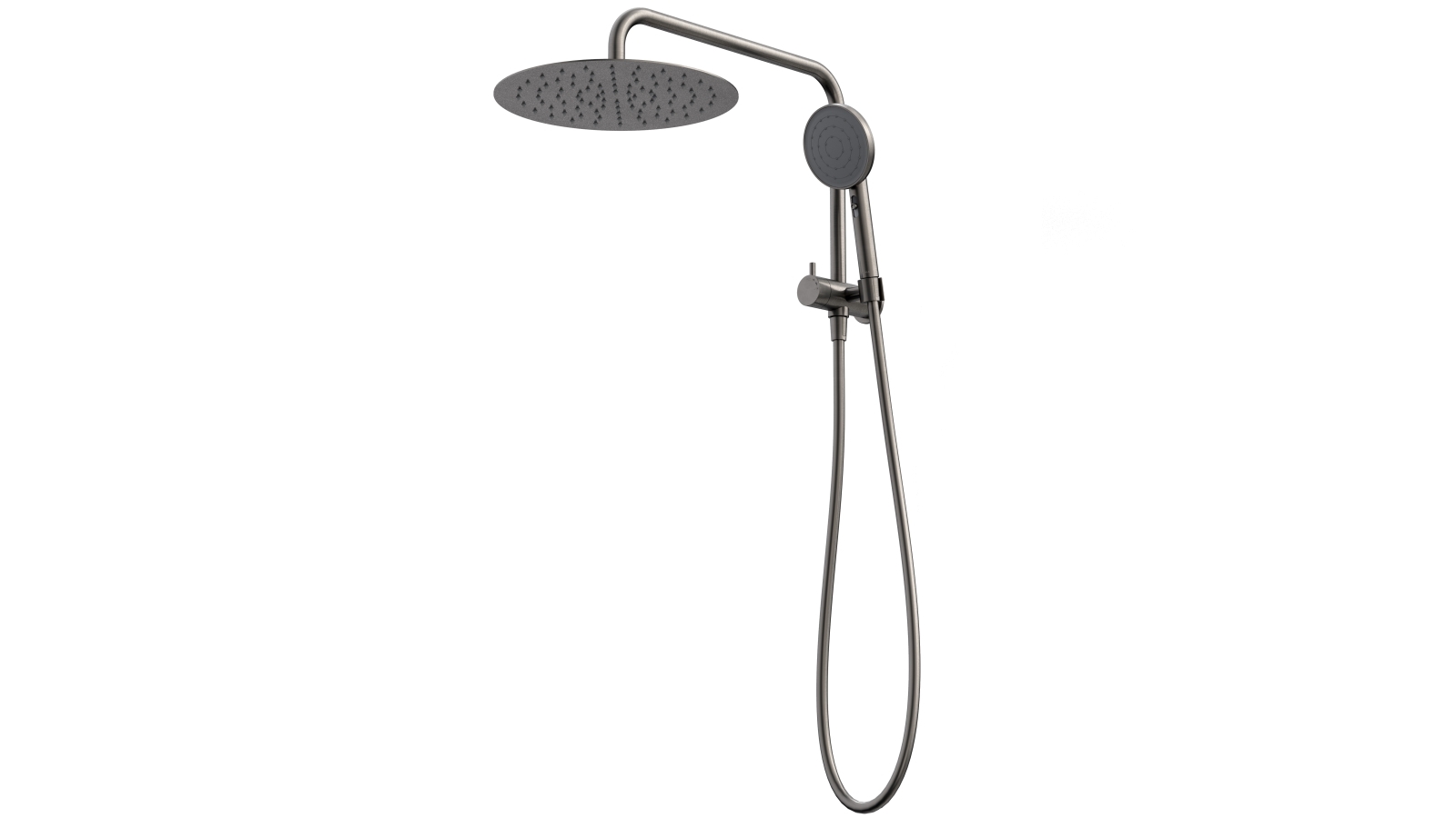 Caroma Urbane II Compact Twin Shower - Gunmetal
