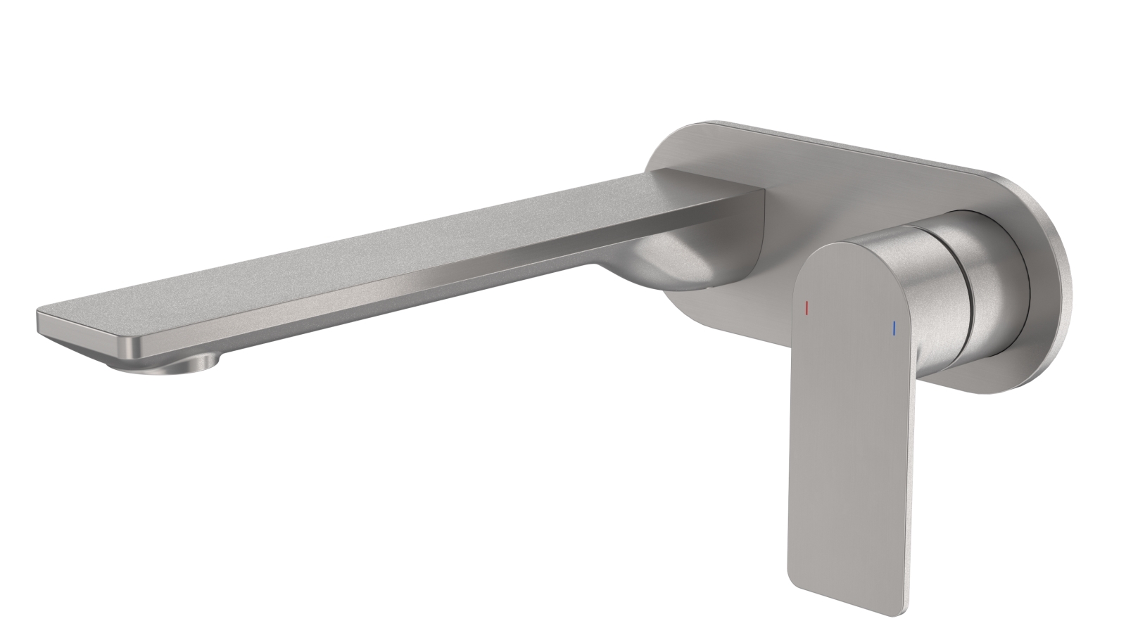 Caroma Urbane II 220mm Wall Basin/Bath Mixer with Round Cover Plate - Gunmetal