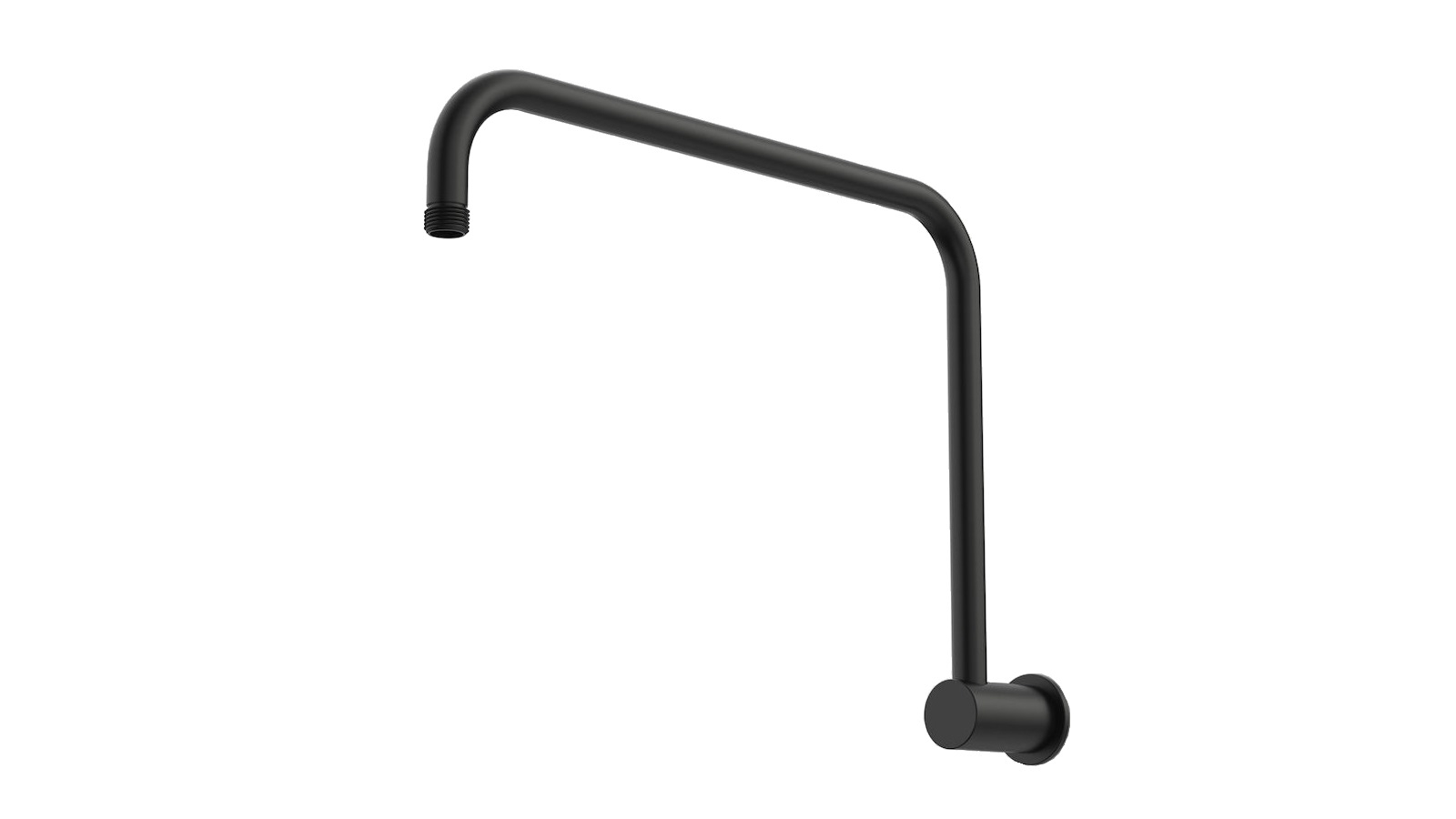 Caroma Urbane II 460mm Upswept Shower Arm - Matte Black