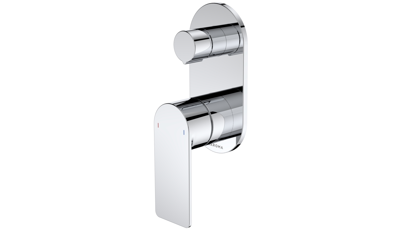 Caroma Urbane II Bath/Shower Mixer with Diverter & Round Cover Plate - Chrome