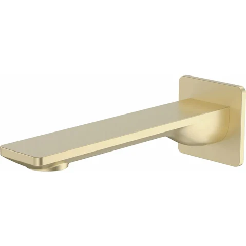 Caroma Urbane II 180mm Low Lead Basin/Bath Outlet with Square Cover Plate - Brushed Brass