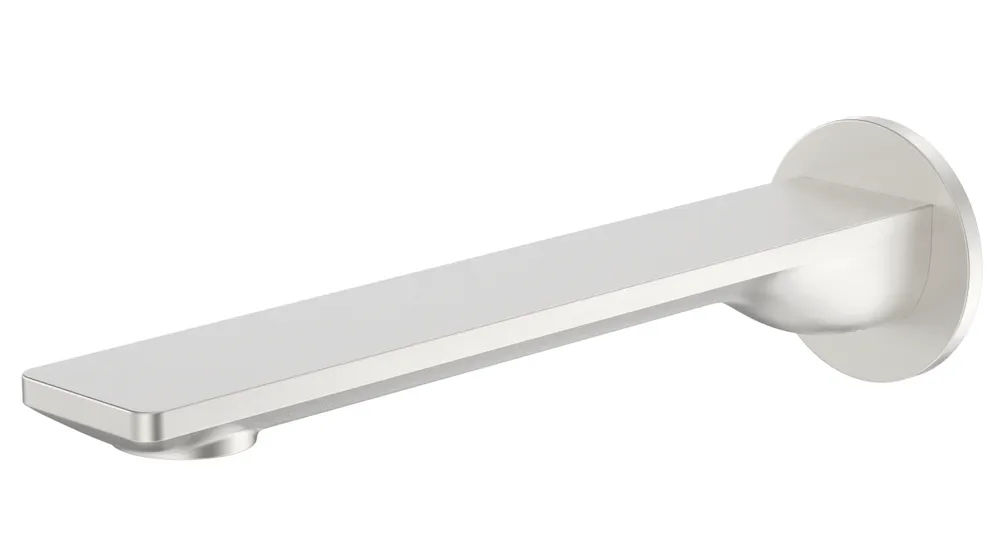 Caroma Urbane II 220mm Low Lead Basin/Bath Outlet with Round Cover Plate - Brushed Nickel