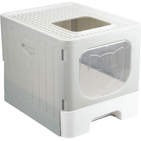 Truepal Foldable Pet Toilet with Scoop Top Exit Cat Litter Box