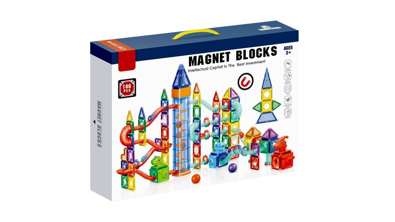 BoPeep  185 Piece Kids Magnetic Building Block Set