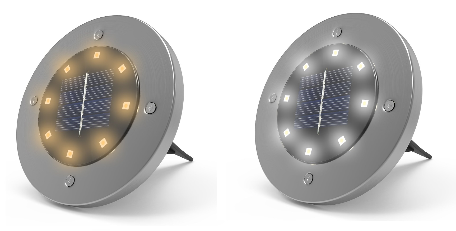 Advwin 12 Piece Outdoor Inground Solar Powered Light