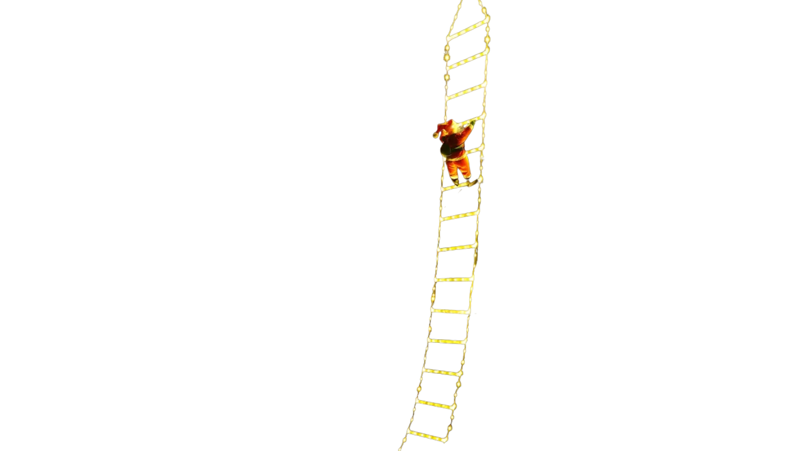 TM Santa's Festive Climb Illuminated Christmas Ladder Light