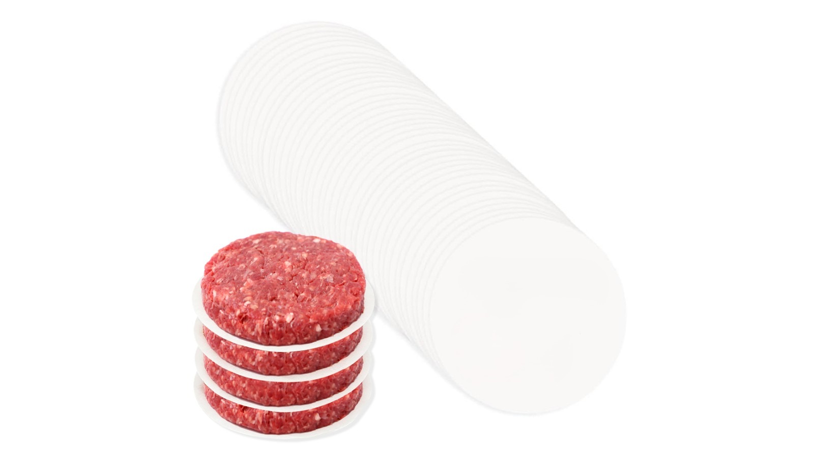 Gourmet Easy 50 Piece Parchment Paper Rounds for Patty Maker