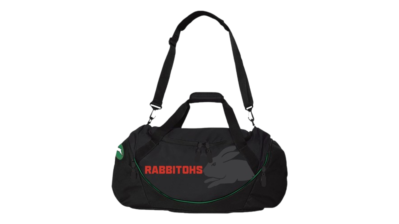 NRL Large South Sydney Rabbitohs Shadow Shoulder Strap Sport Bag 