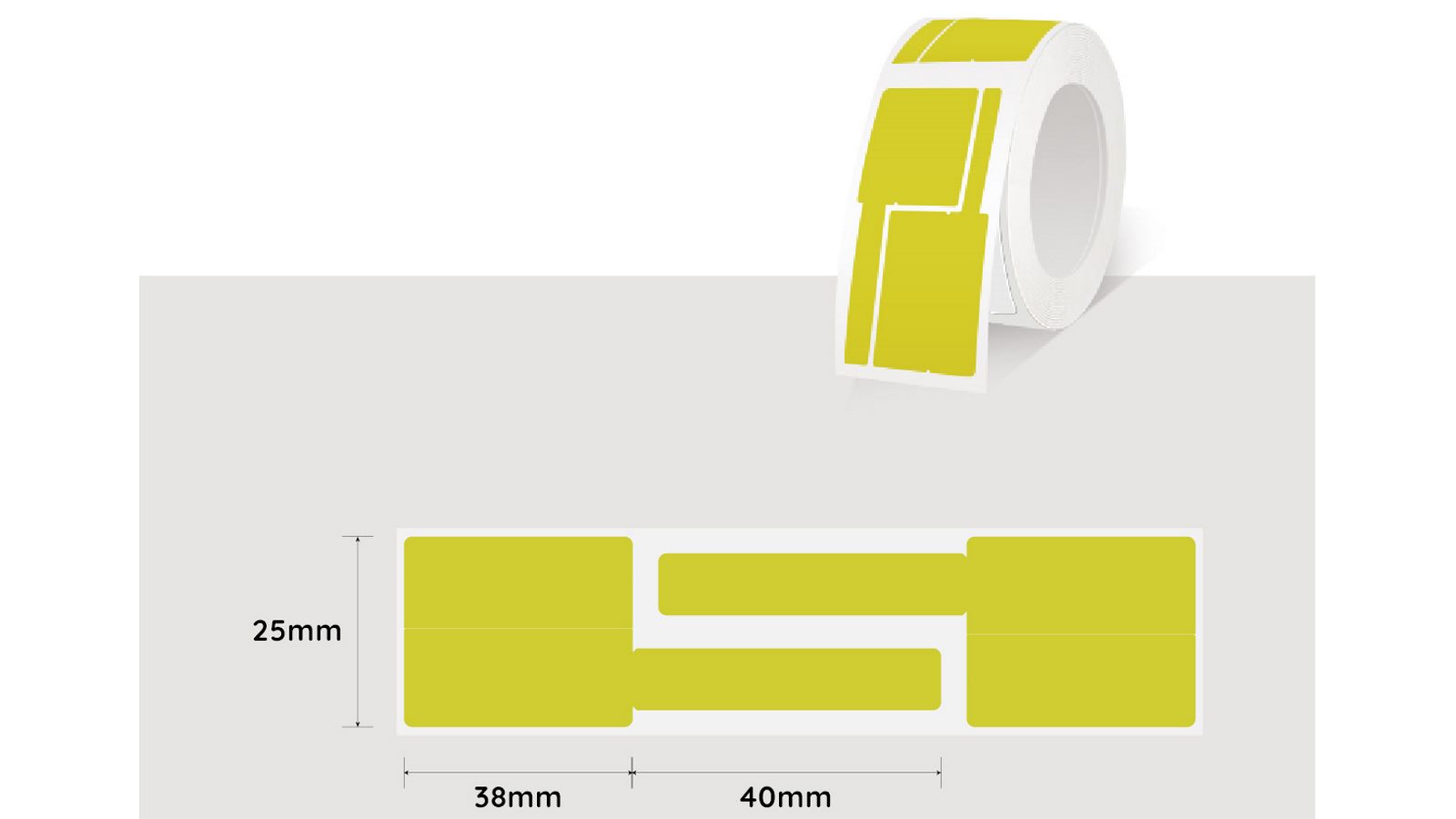 Niimbot 25mm Cabel Label Paper - Yellow