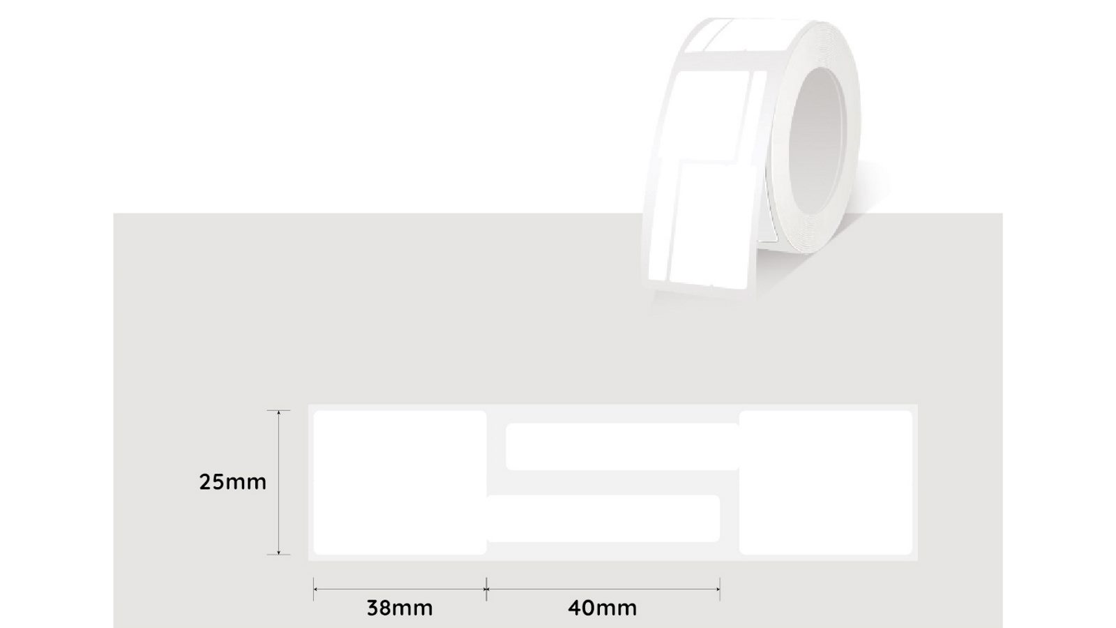 Niimbot 25mm Cabel Label Paper - White