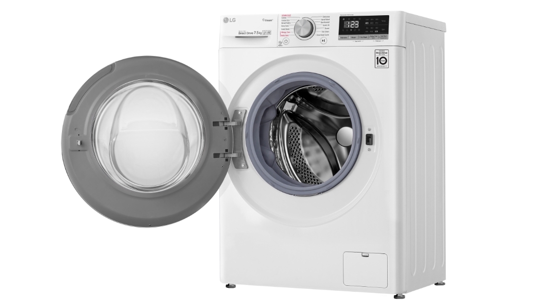 LG Series 5 7.5kg Front Load Washing Machine with Steam Harvey Norman