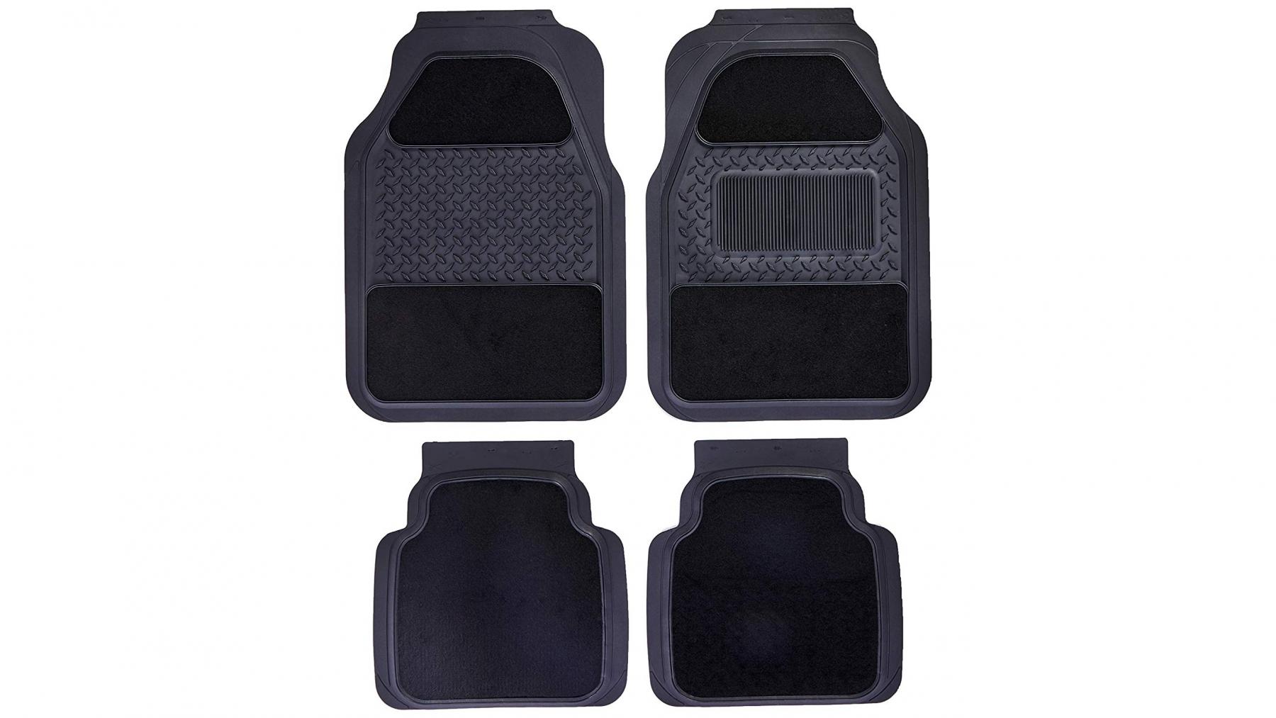 Carfit Monarch Carpet and Rubber Car Floor Mat 4 Piece Set