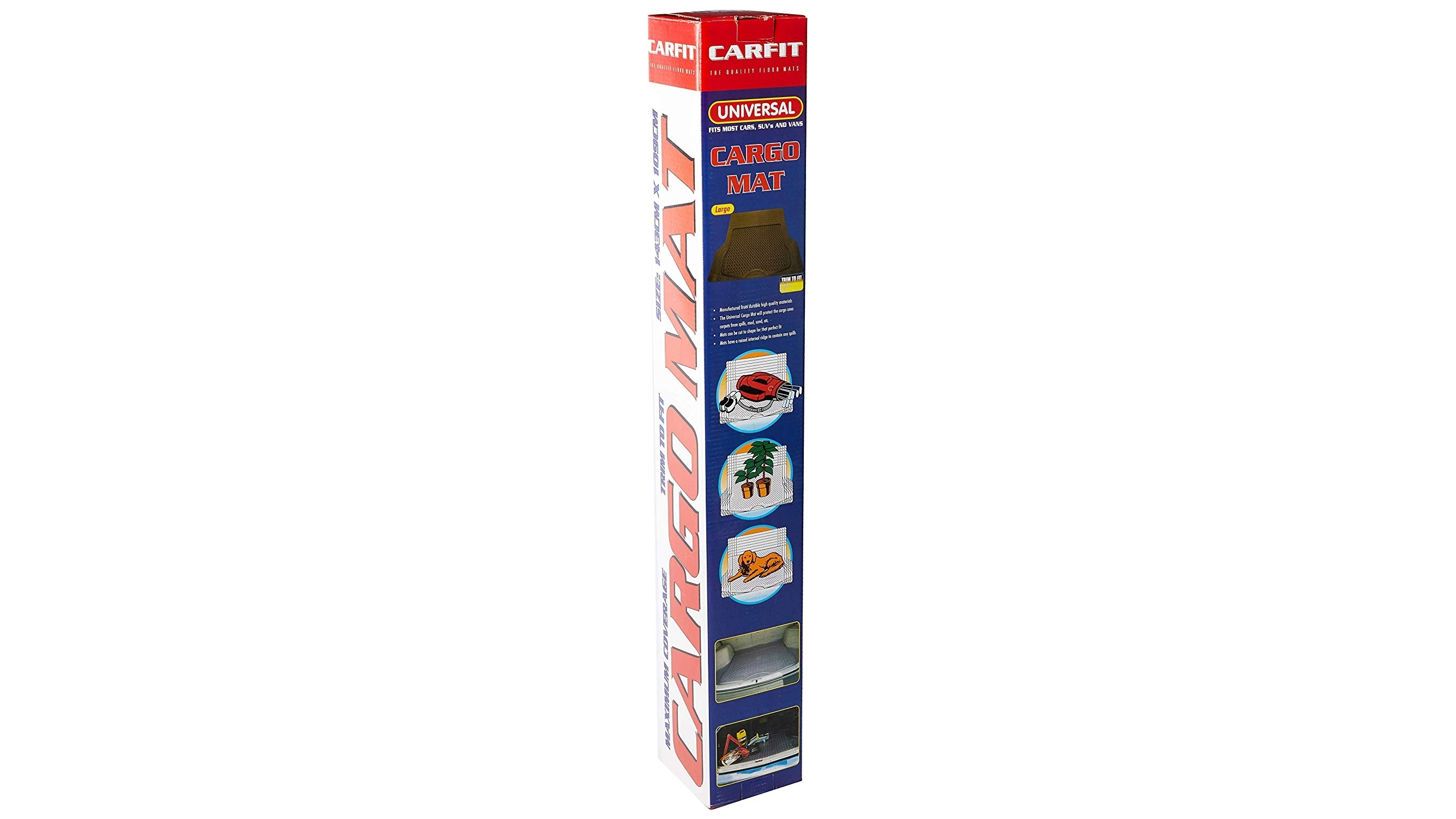 Carfit Rubber Car Boot Mat - Black