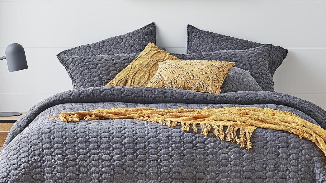 L'Avenue Drazan Charcoal European Pillowcase