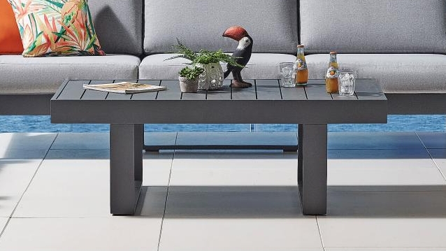 Burano Outdoor Coffee Table - Gunmetal 