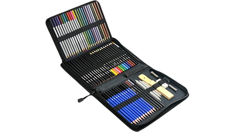 Serrano Art Sketch Pencils Oil Drawing Colouring Graphite Charcoal Pencil Set - 72pcs/set
