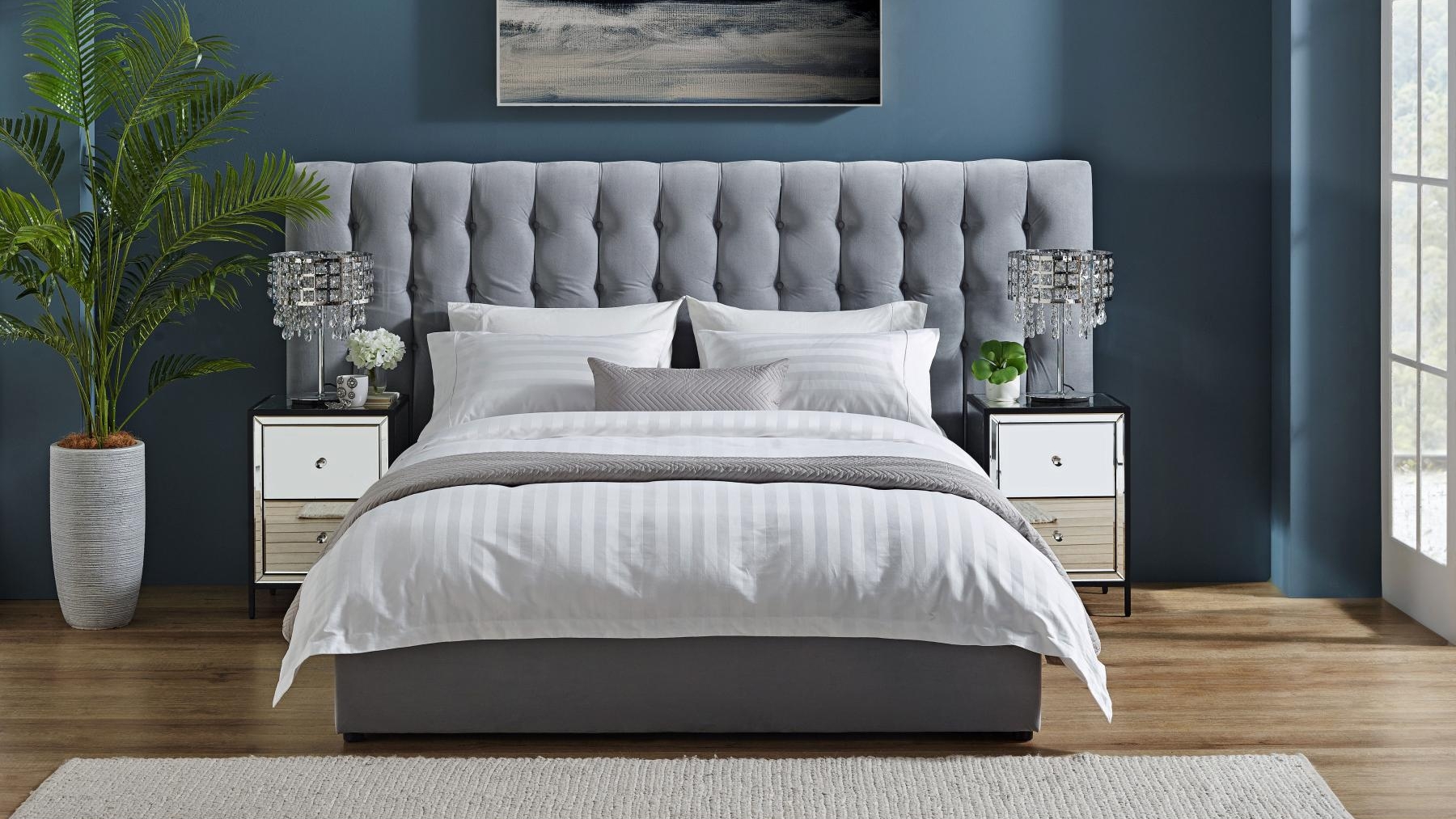 Heather Bed with Extended Bedhead Harvey Norman