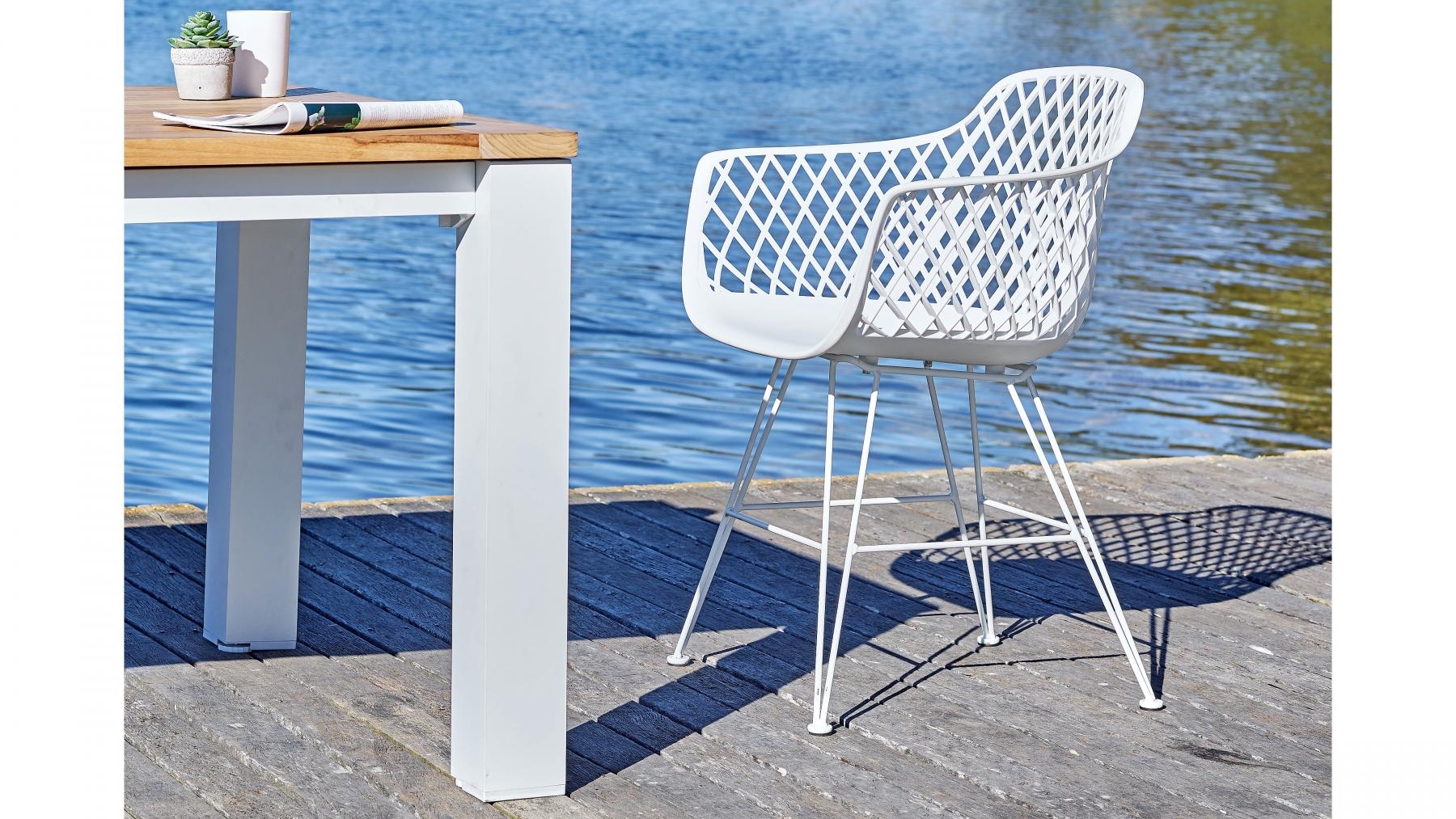 Bluebell Outdoor Dining Chair - White