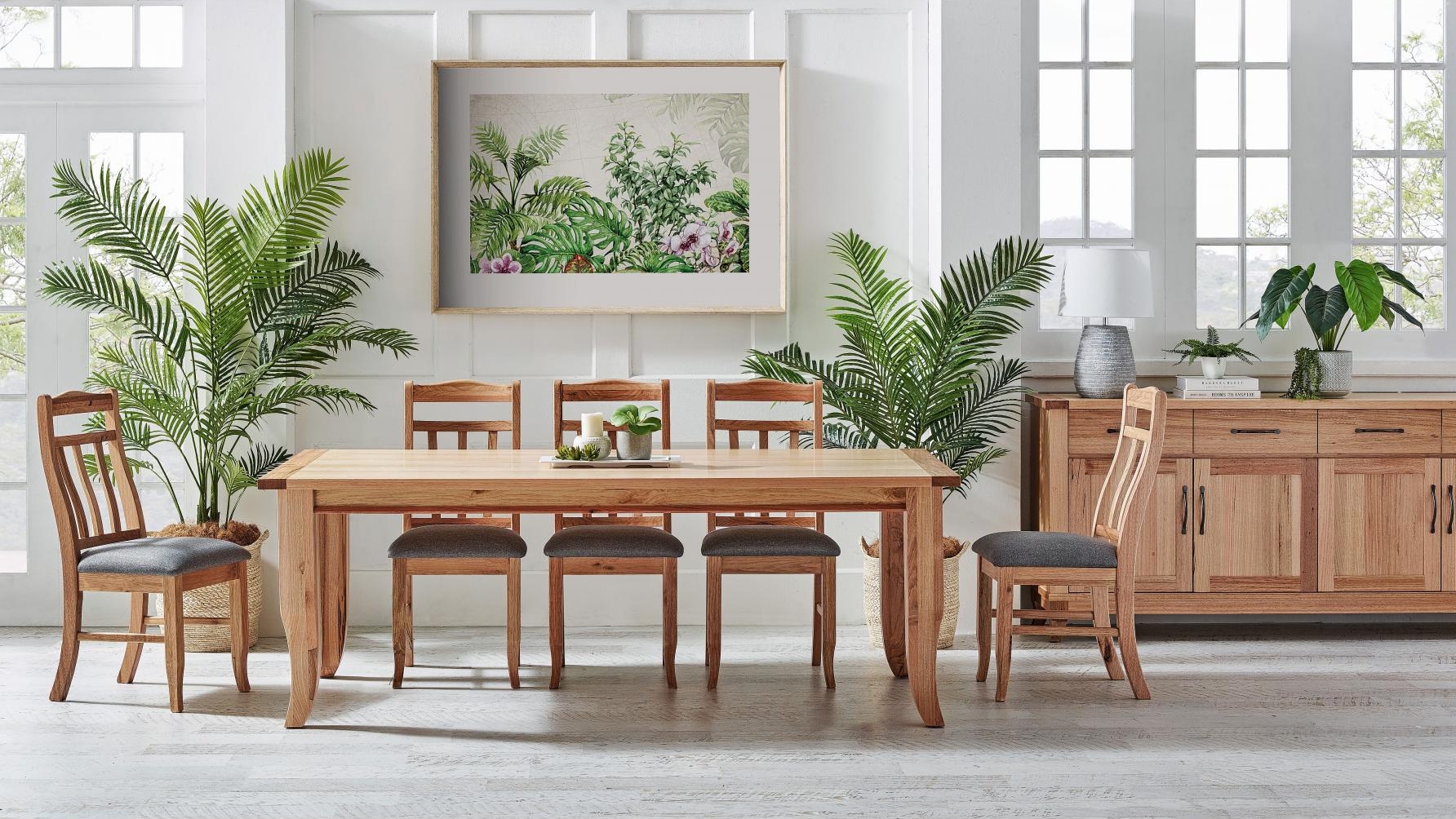 Montrose 9-Piece Dining Table Set - Natural