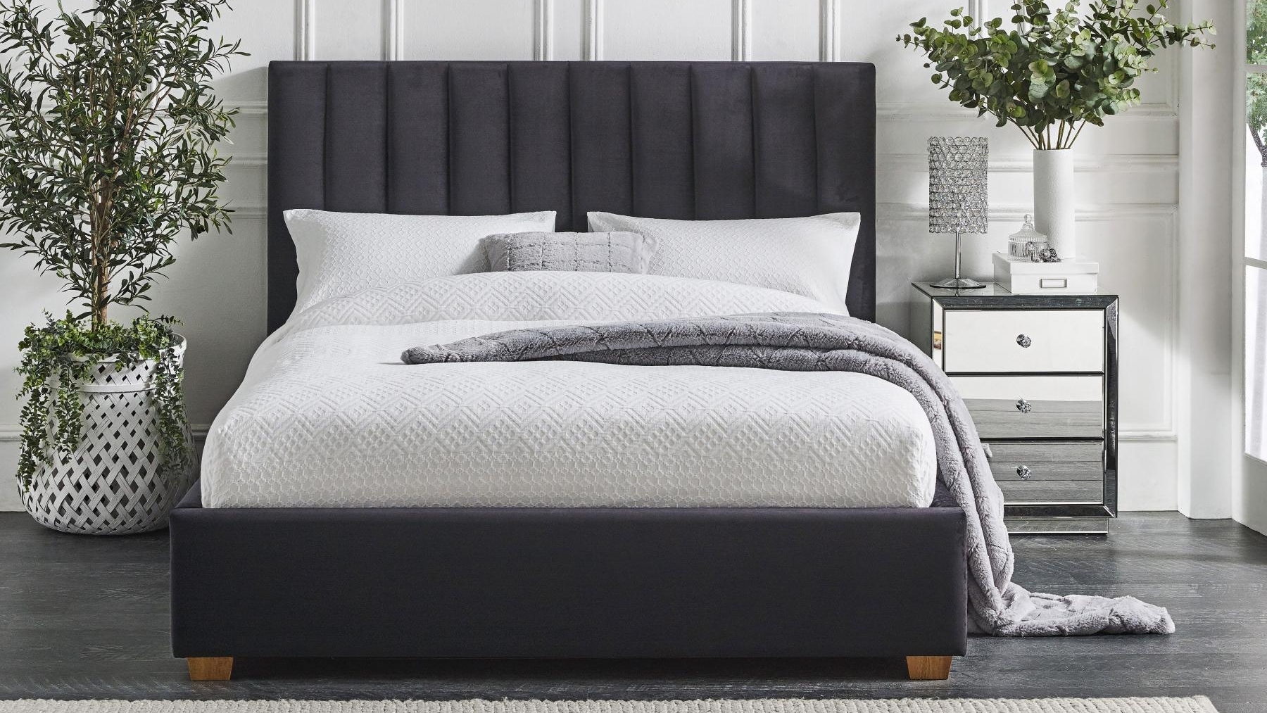 Black Bedhead Double Harvey Norman