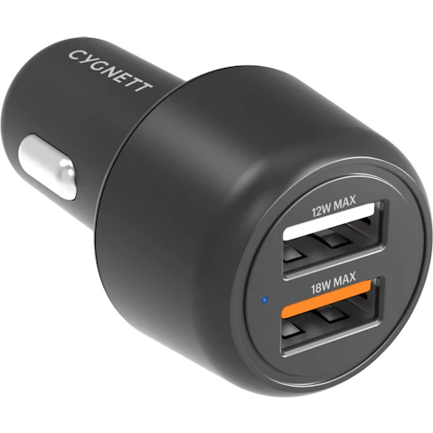 Cygnett CarPower 30W Dual Port Car Charger