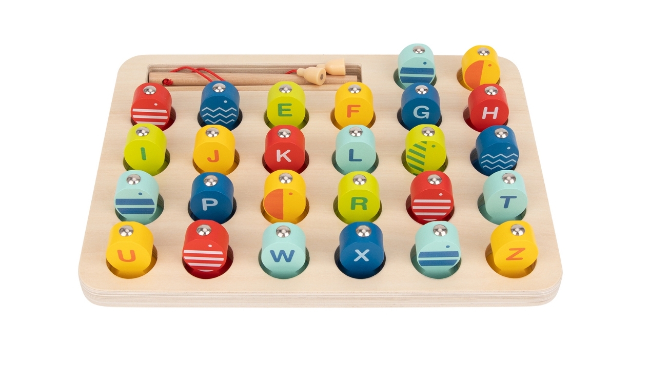 Tooky Toy Magnetic Fishing Game with Alphabet