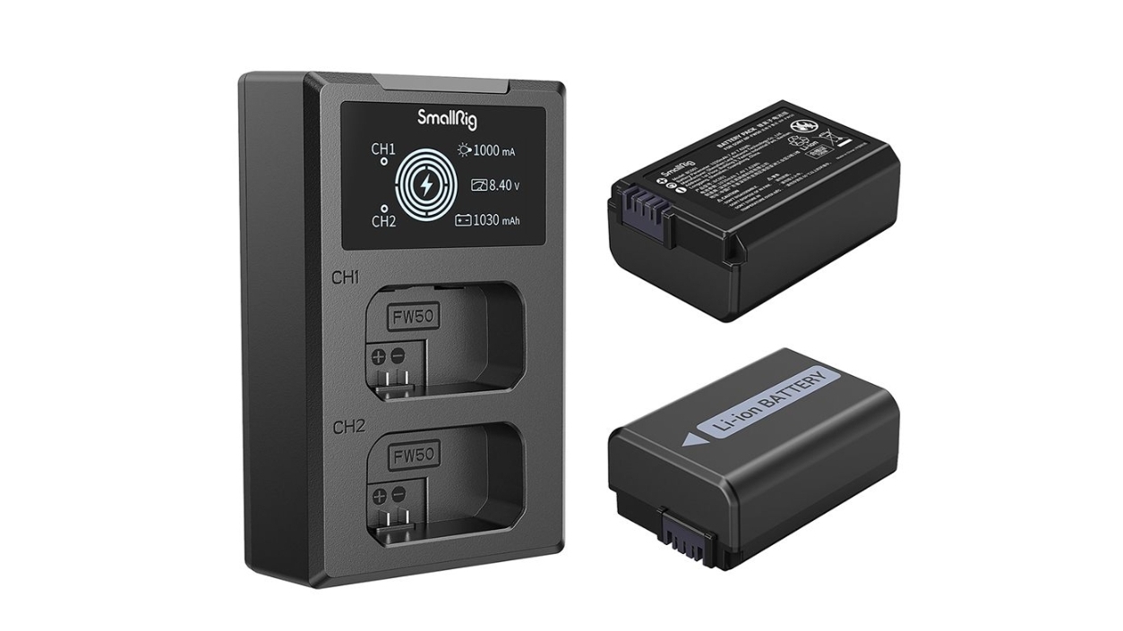 SmallRig NP-FW50 Camera Battery and Charger Kit 3818