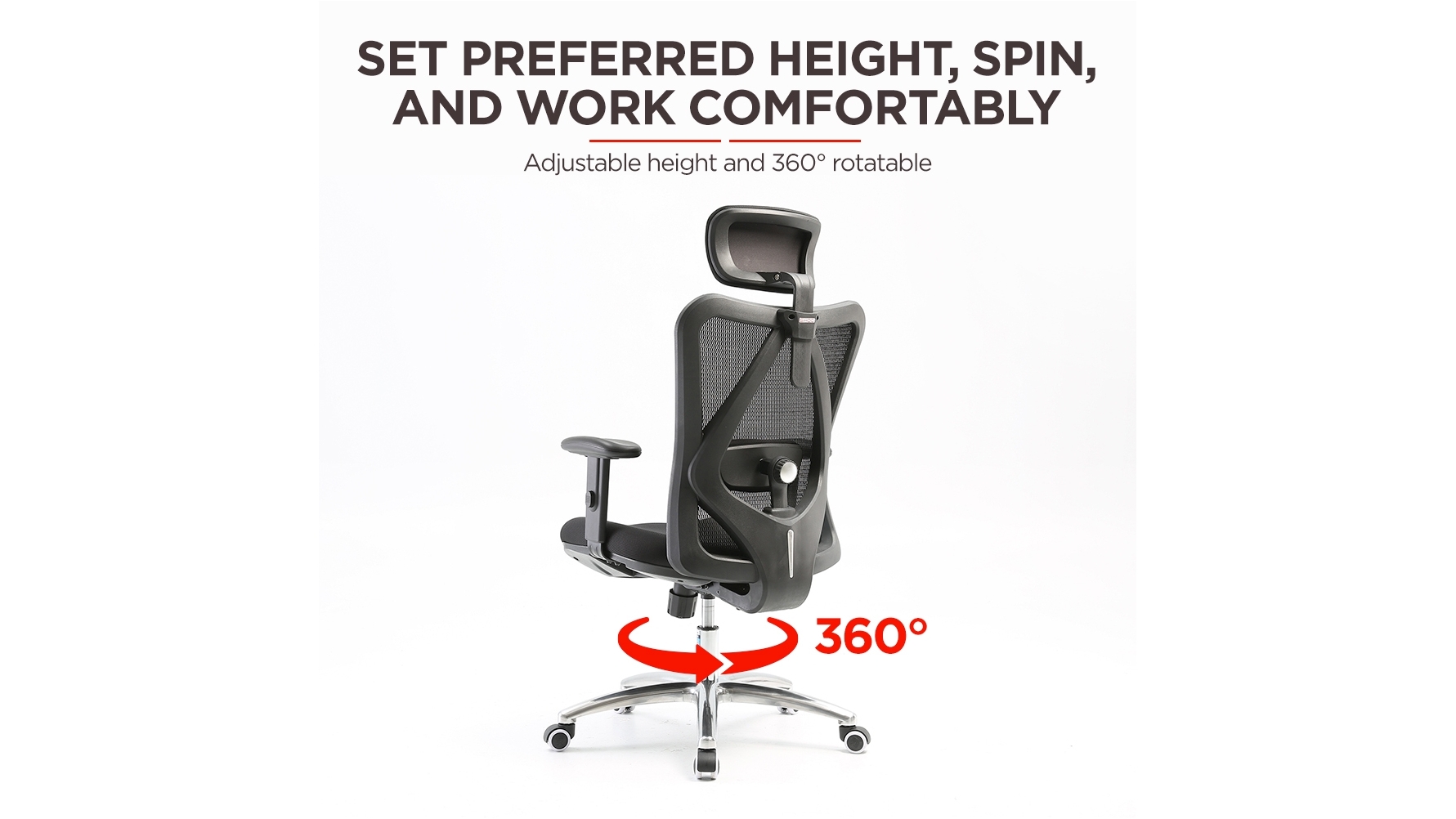 Sihoo M18 Black Ergonomic Office Chair Harvey Norman