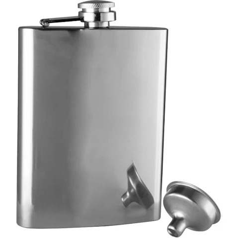 Avanti 236ml Stainless Steel Hip Flask - Satin Finish