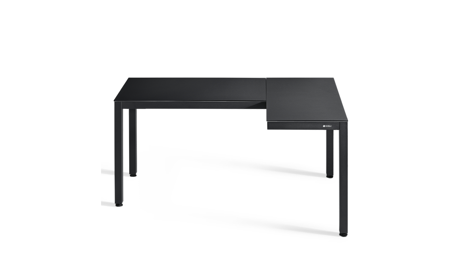 Eureka GTG L-Shaped Glass LED Right Gaming Desk