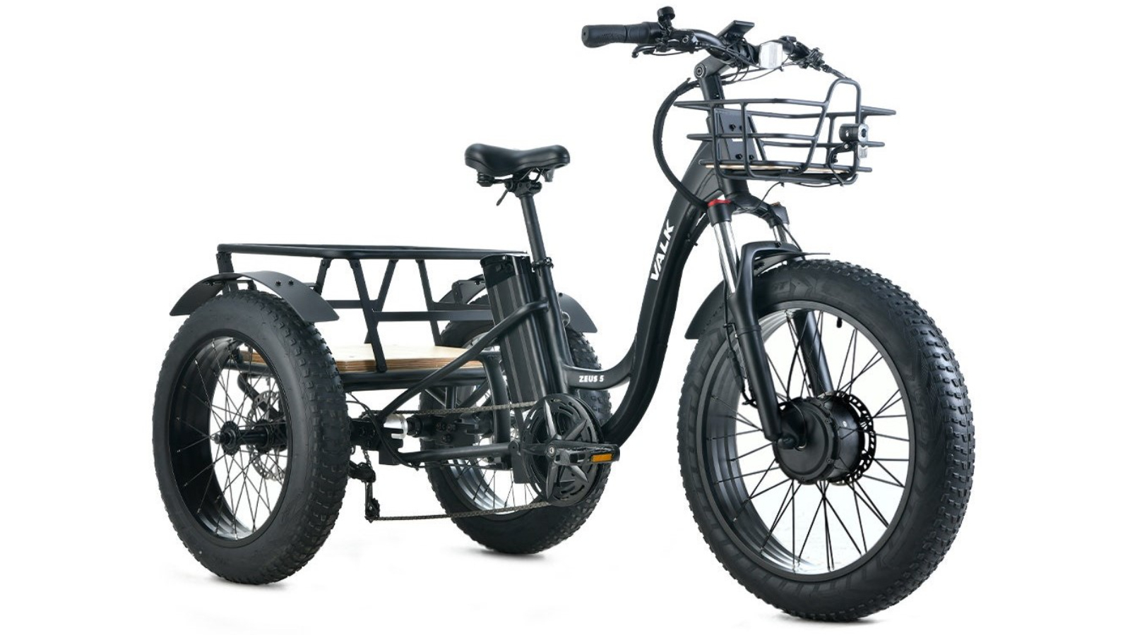 Valk Fat Tyre Tricycle Electric Bike - Black
