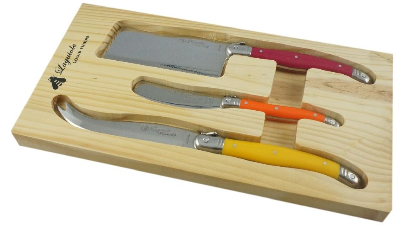 Laguiole by Louis Thiers 3 Piece Cheese Knives Set - Multi-Warm