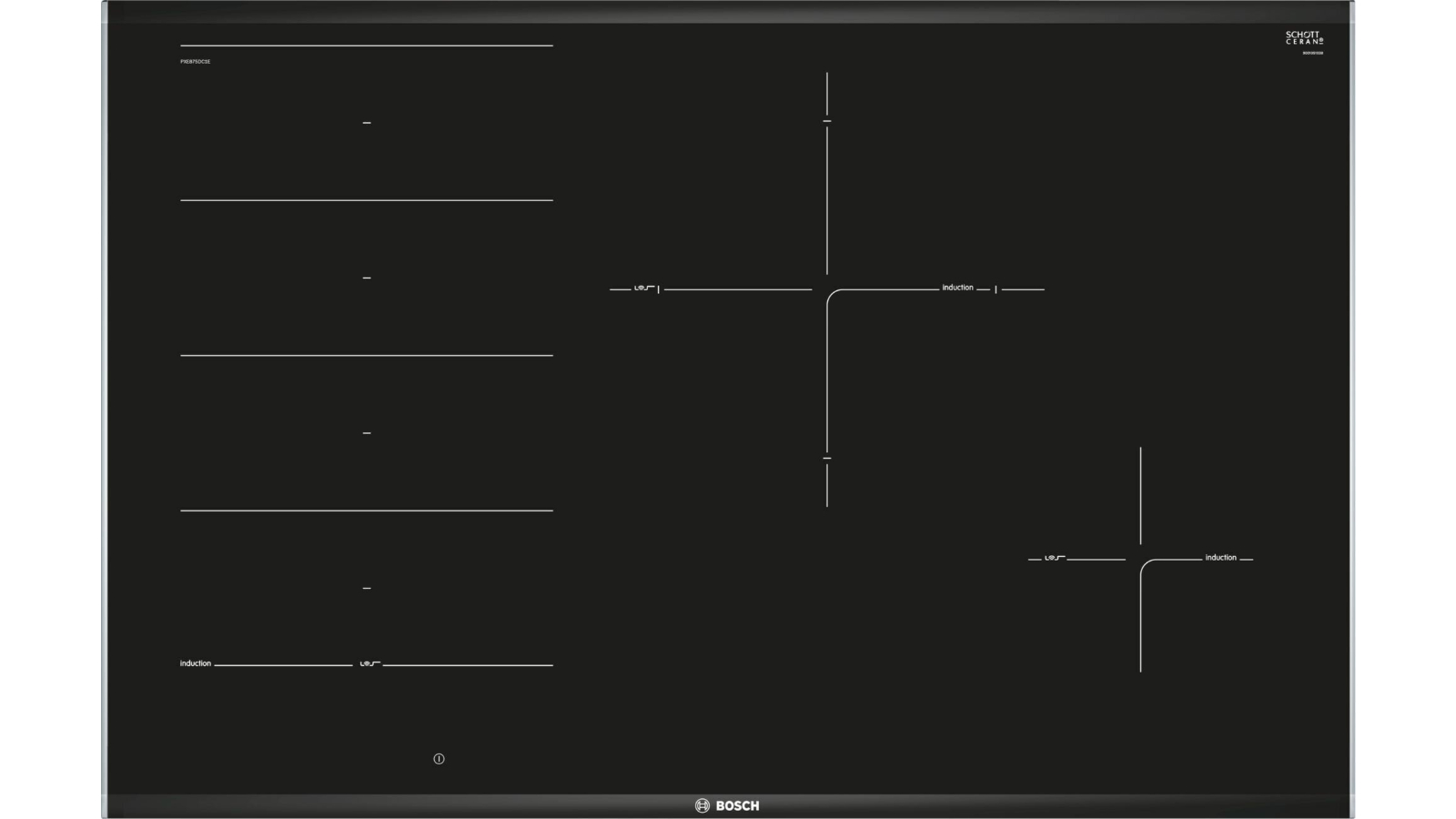 Bosch Series 8 800mm FlexInduction Cooktop