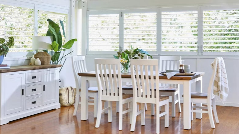 Marlow MKII Dining Table Set with Straight-Back Chair