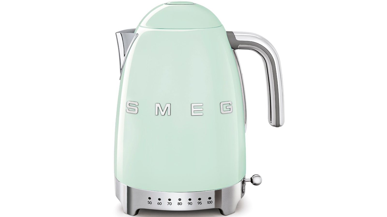 Smeg 50's Retro Style Variable Temperature Electric Kettle - Pastel Green