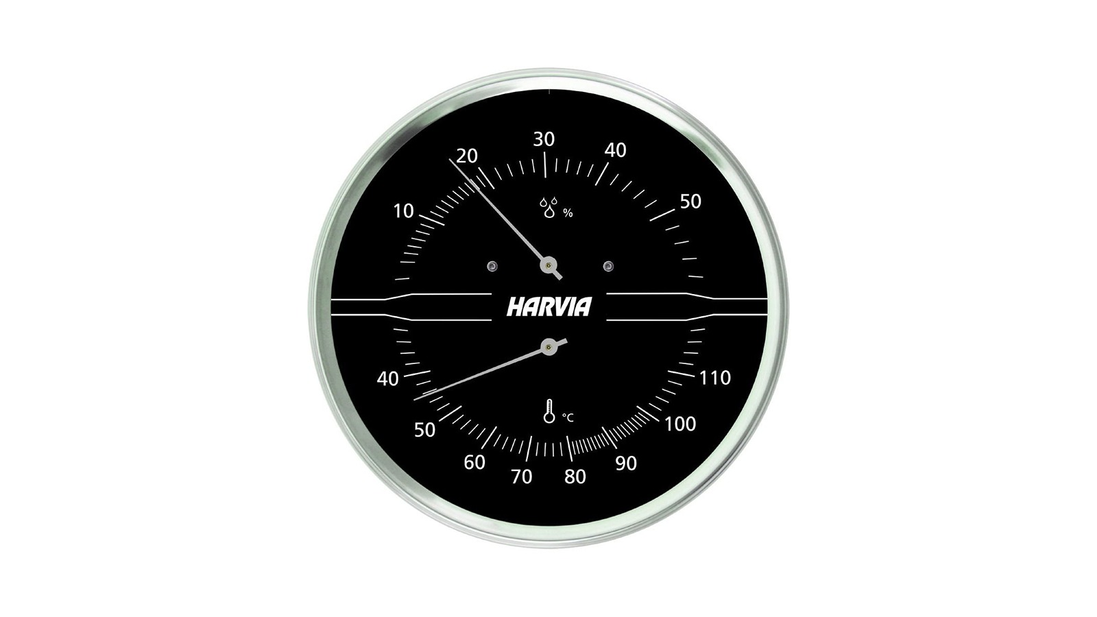 Harvia Thermometer/Hygrometer - Black