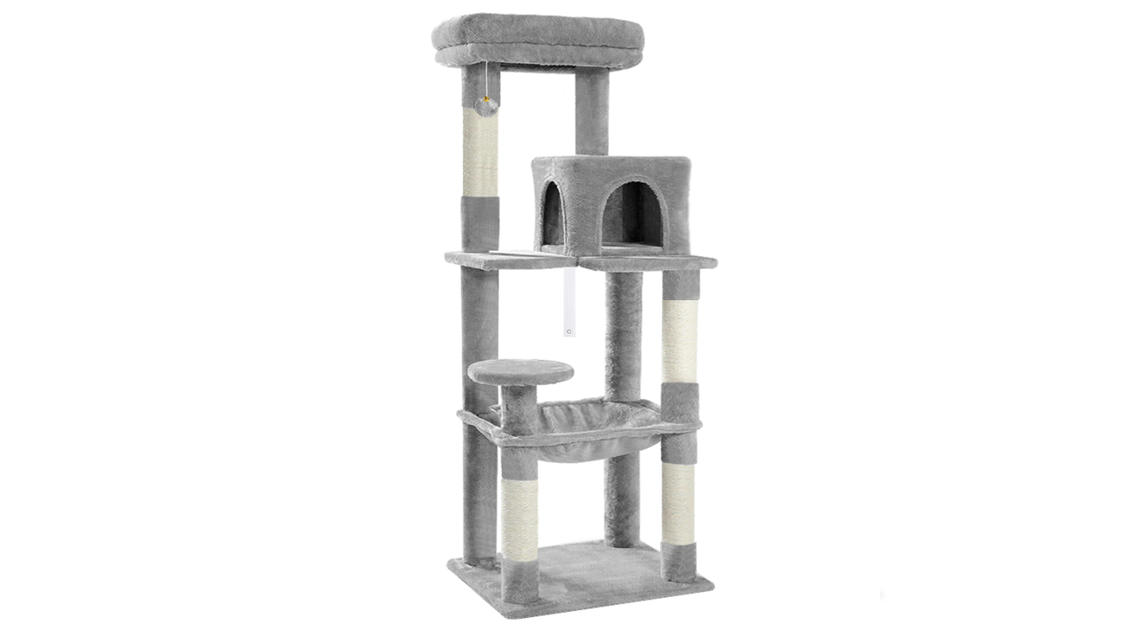 BEASTIE Light Grey Cat Tree Hammock - 143cm