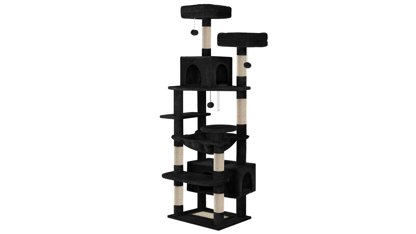 BEASTIE 184cm Cat Tree Tower Post - Black