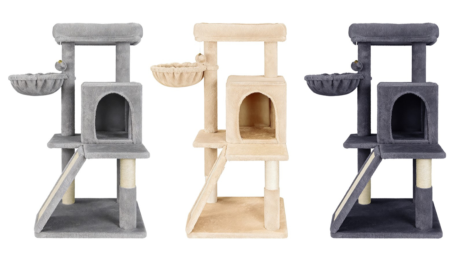 Beastie 100cm Wood Cat Tree Scratching Post