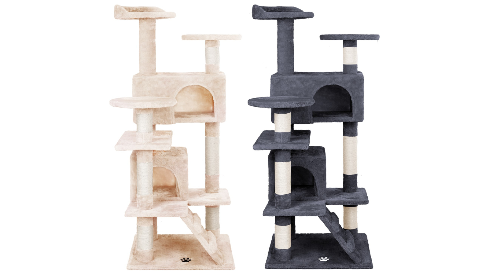 Beastie 134cm Wood Cat Tree Scratching Post